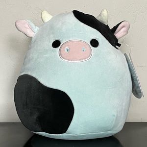 Squishmallow 8” Cillian the Blue Black Cow Easter Plush 2023 NWT.